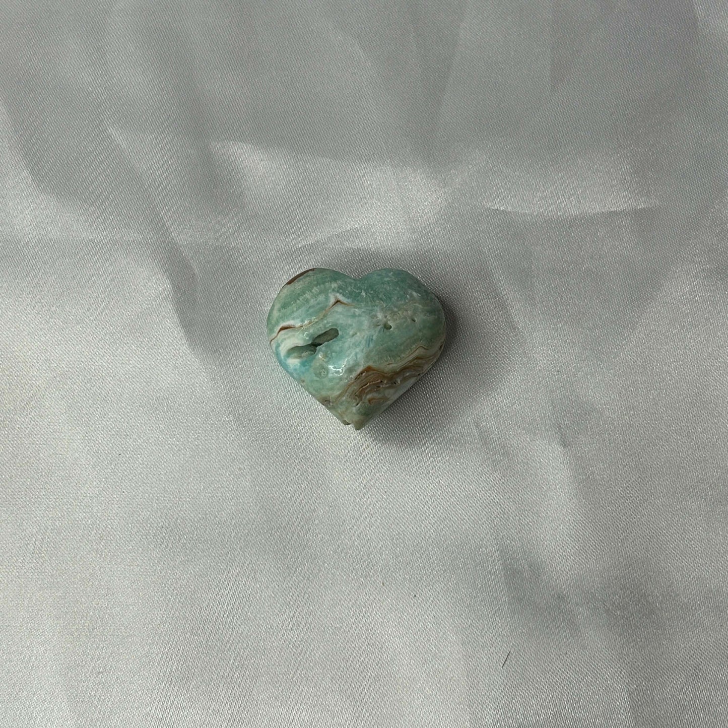 Blue Aragonite Hearts