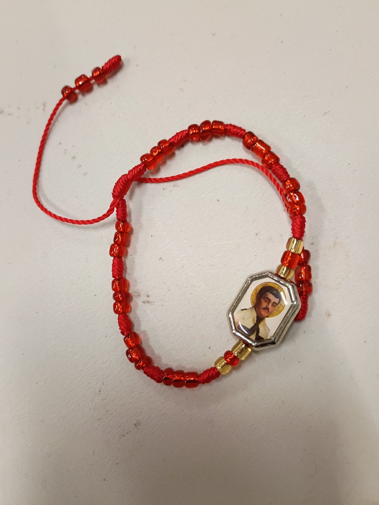 Jesus Mal Verde Adjustable Bracelet