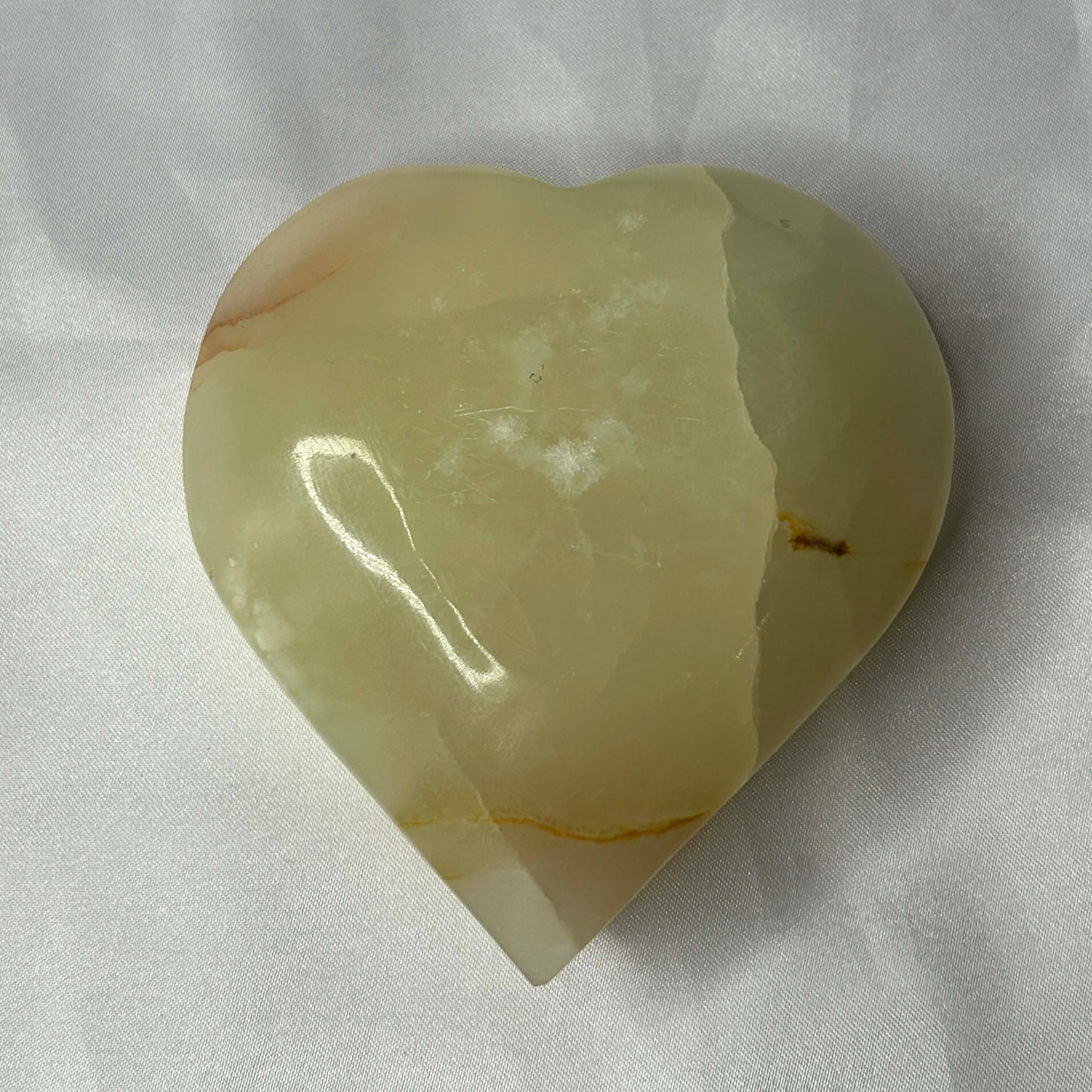 Green Onyx Heart