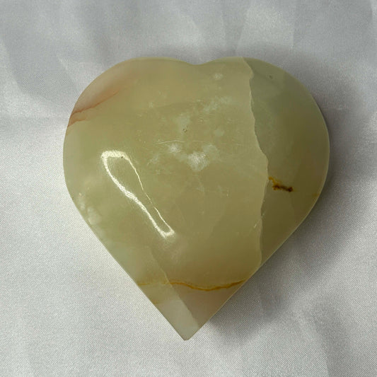 Green Onyx Heart