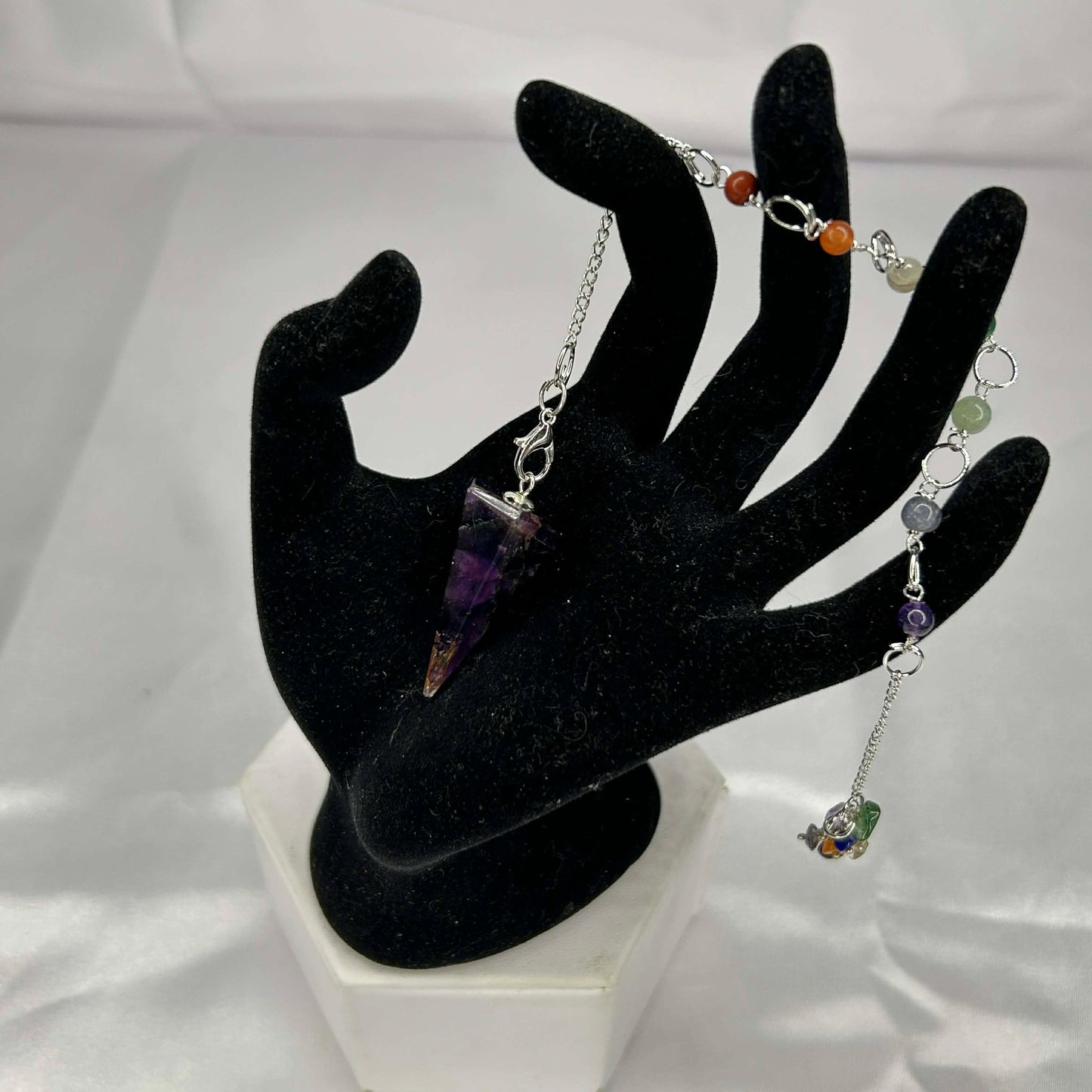 Hexagonal Pendulums with Chakra Chain (SHop Choice)