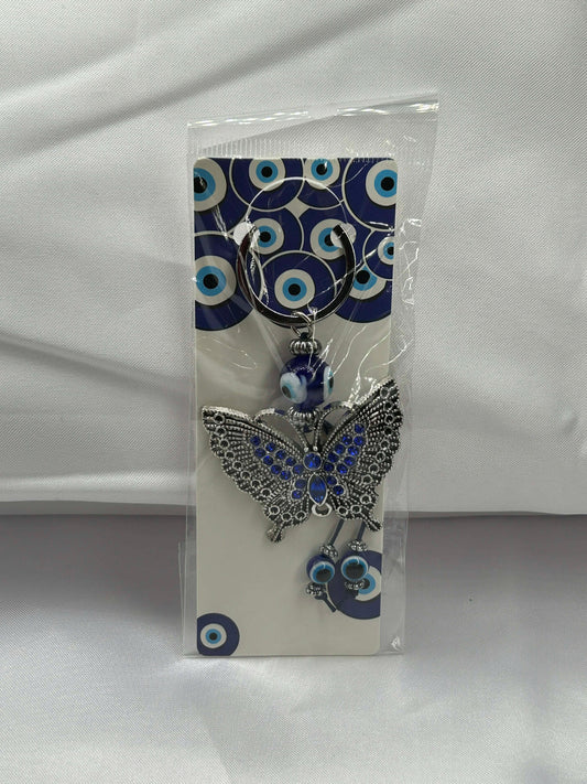 Evil Eye Butterfly KeyChain