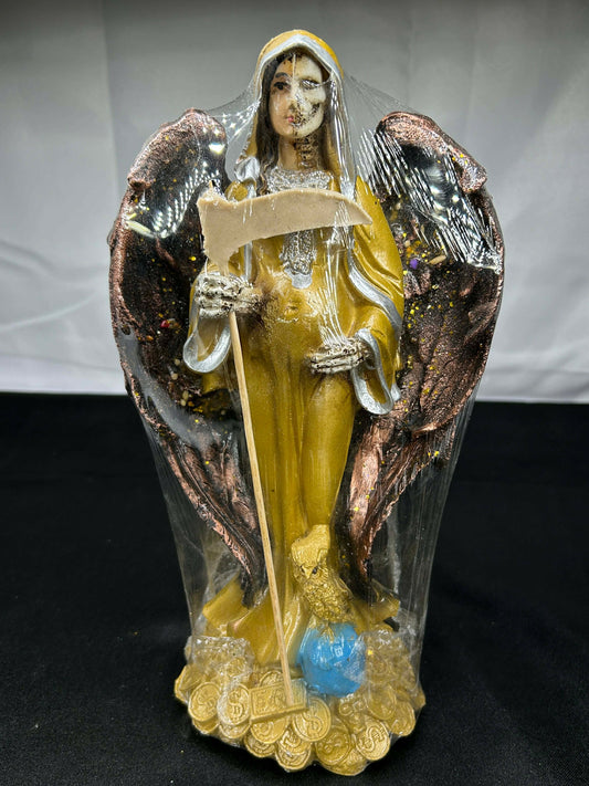 Santa Muerte Pregnant (11 in Statue) - Gold