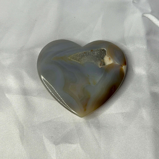 Druzy Agate Heart