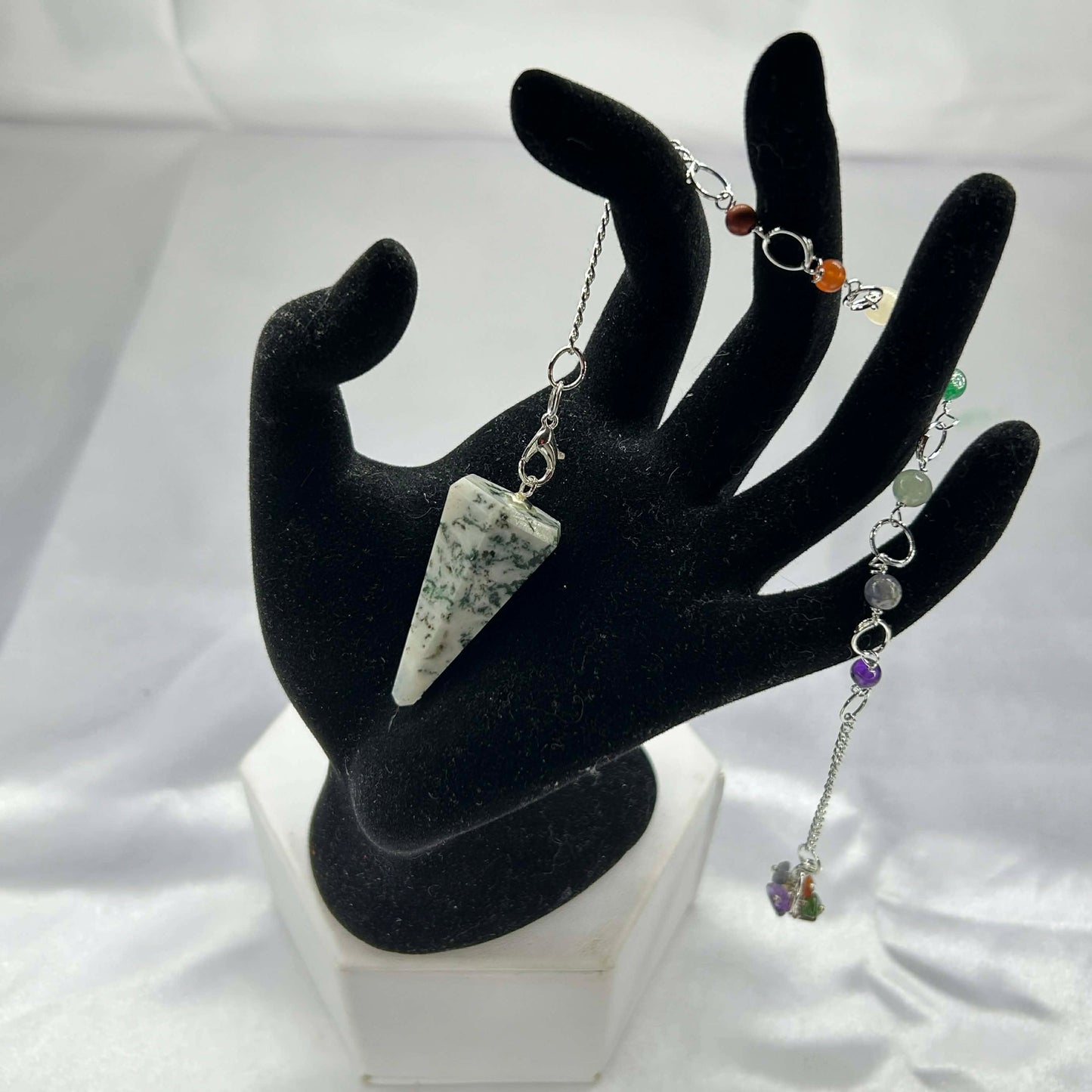 Hexagonal Pendulums with Chakra Chain (SHop Choice)