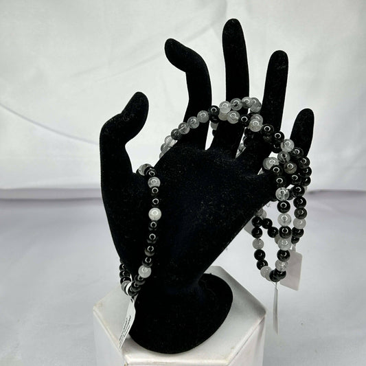 Black Rutilated Quartz Bracelet (6mm)