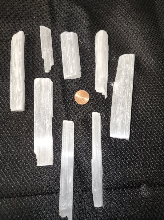 Satin Spar aka Selenite chunks (sticks)