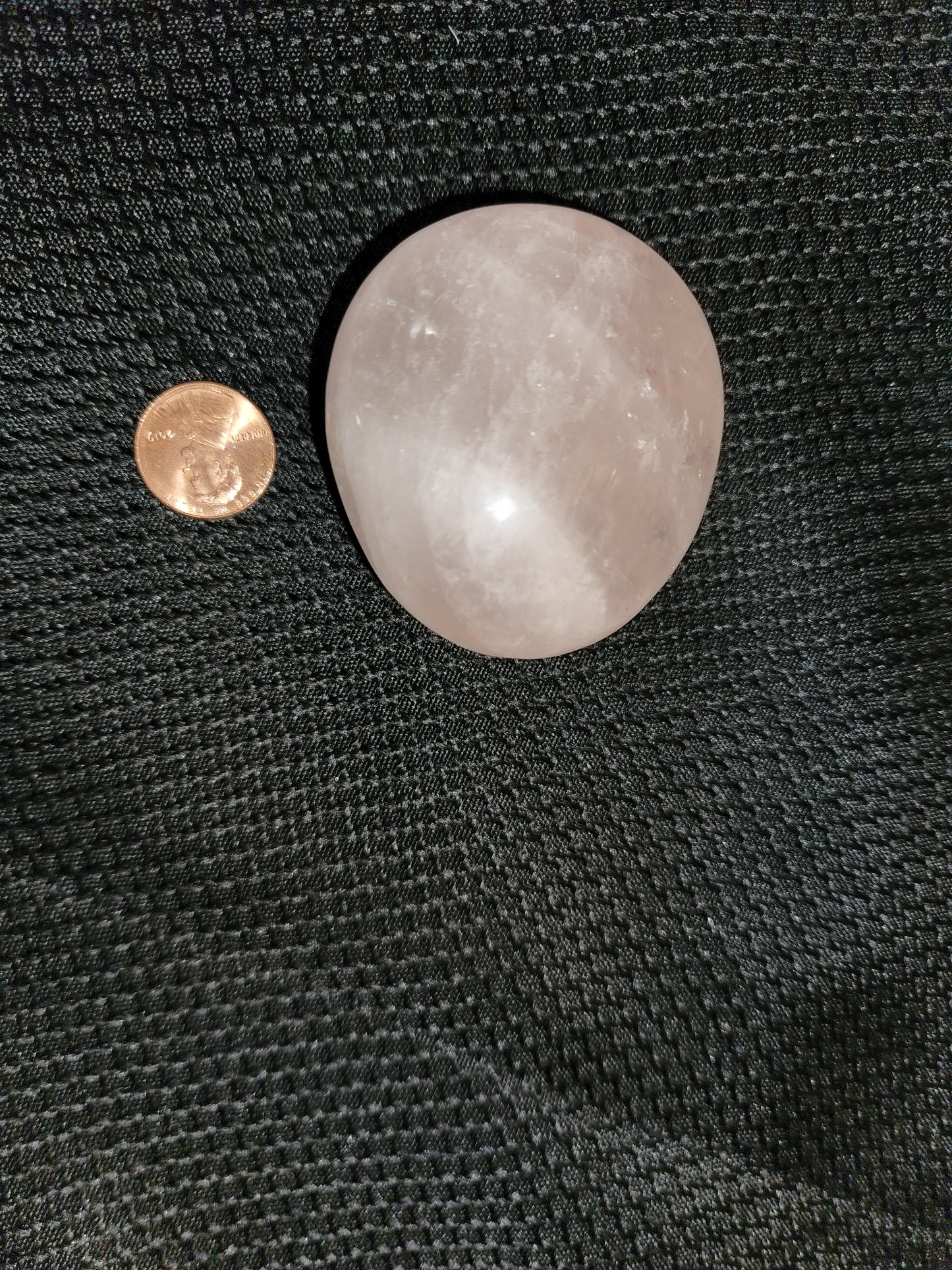 Rose quartz Palm stone