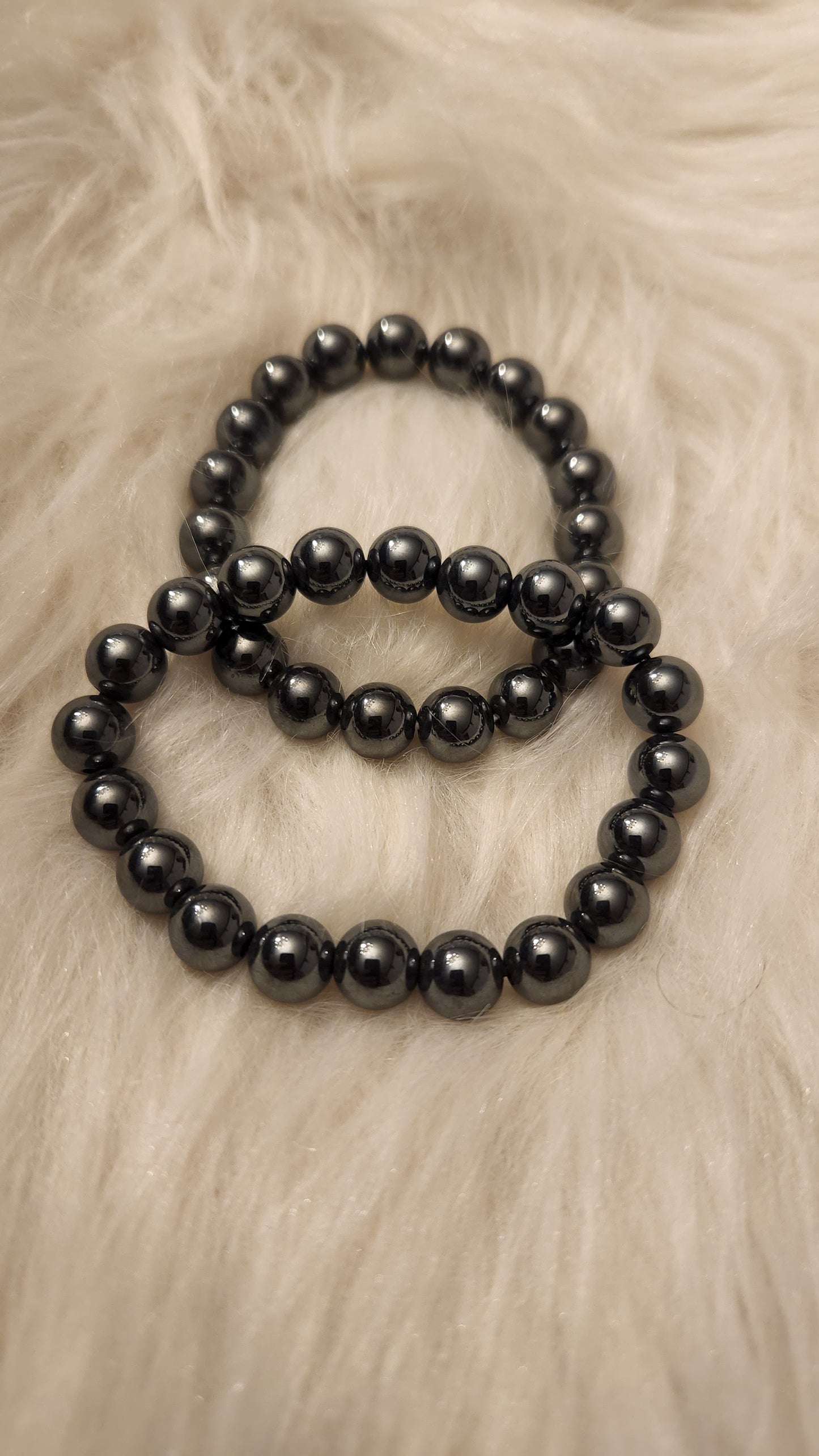 Hemitite lg bead bracelet