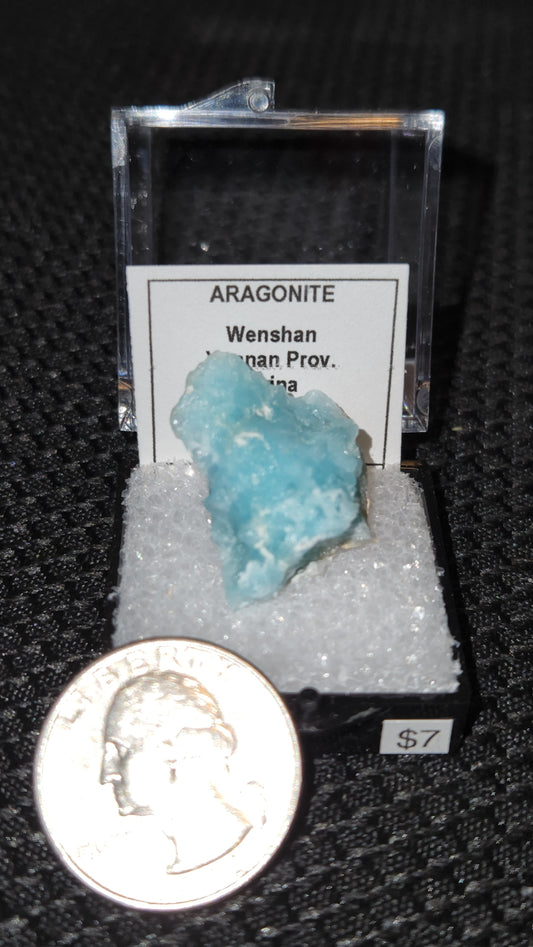 Blue Aragonite - Wenshan Yunnan Prov., China