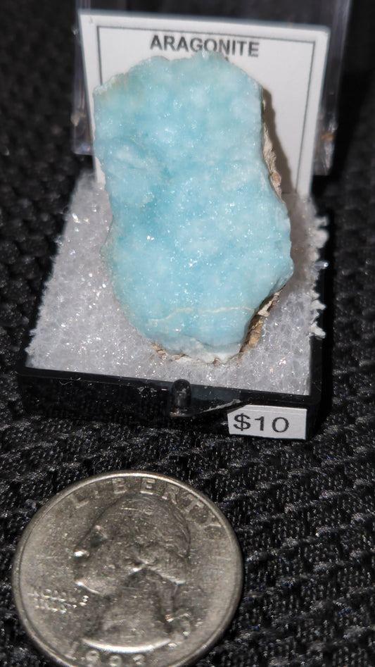 Blue Aragonite  - Yunnan Province China