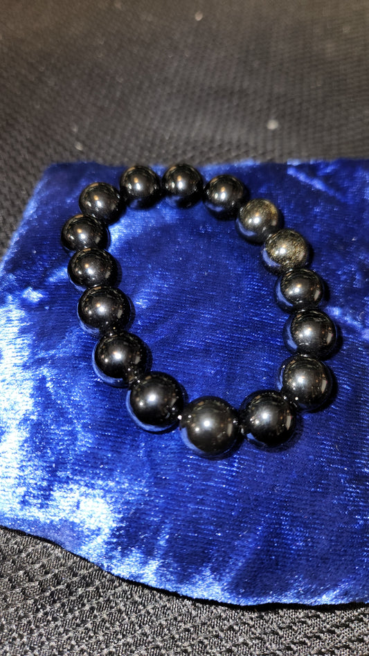 Gold sheen obsidian (LG bead)