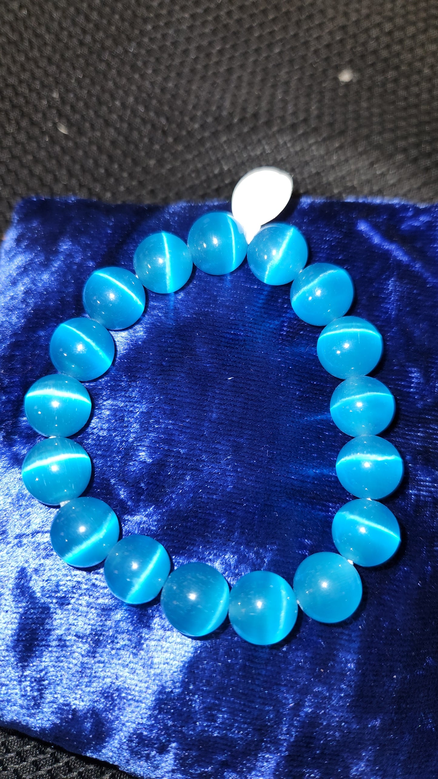 Blue cats eye bracelet