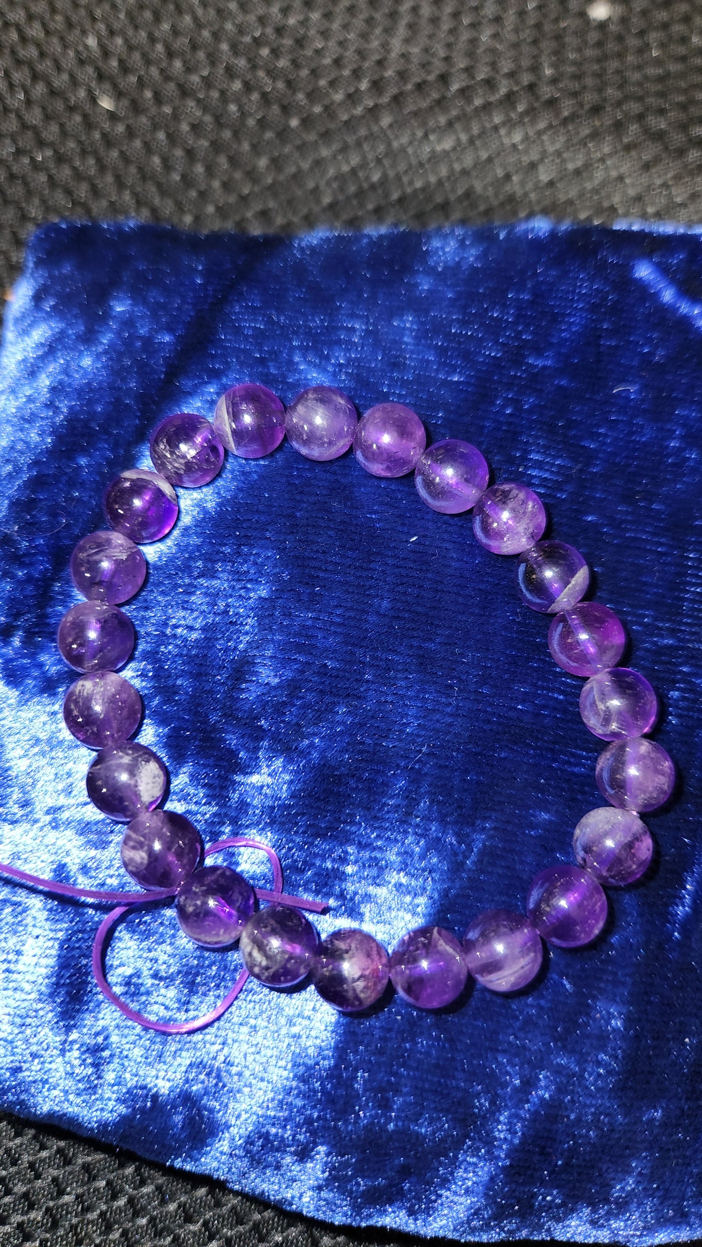 Chevron Amethyst bracelet (8MM)