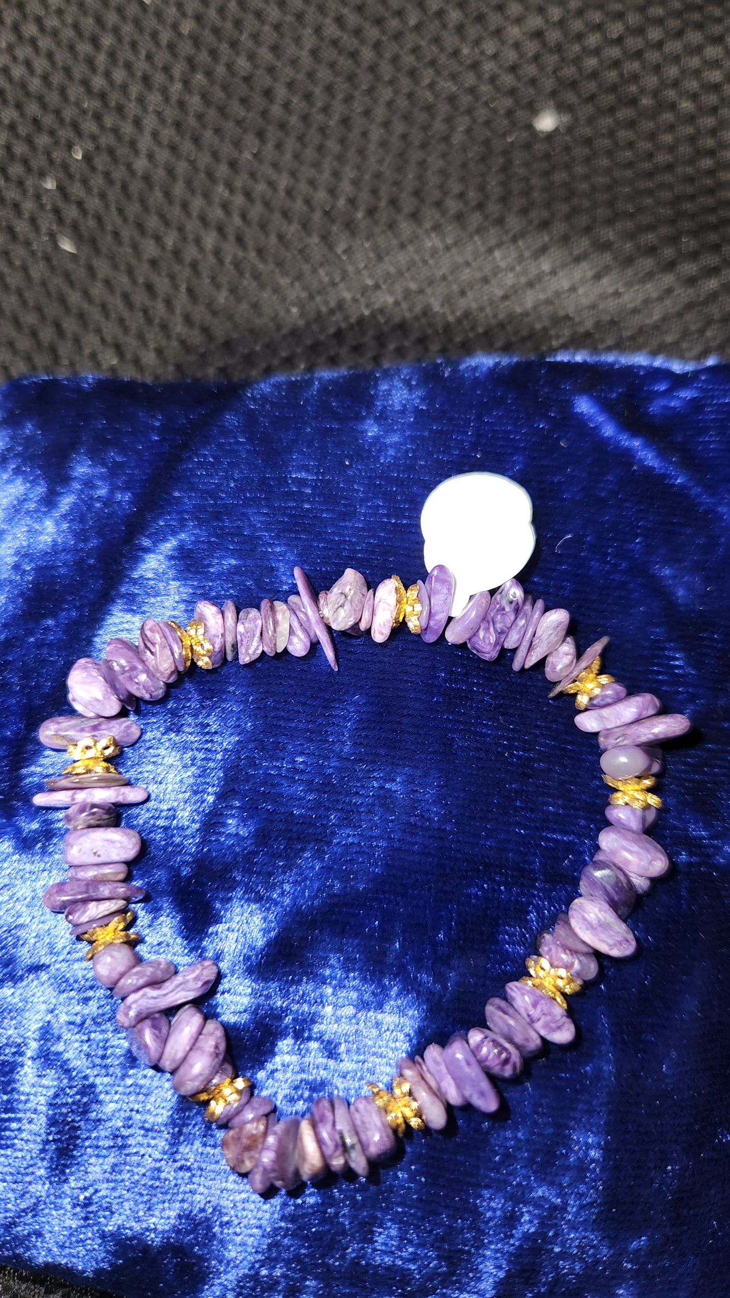 Charorite chip bracelet