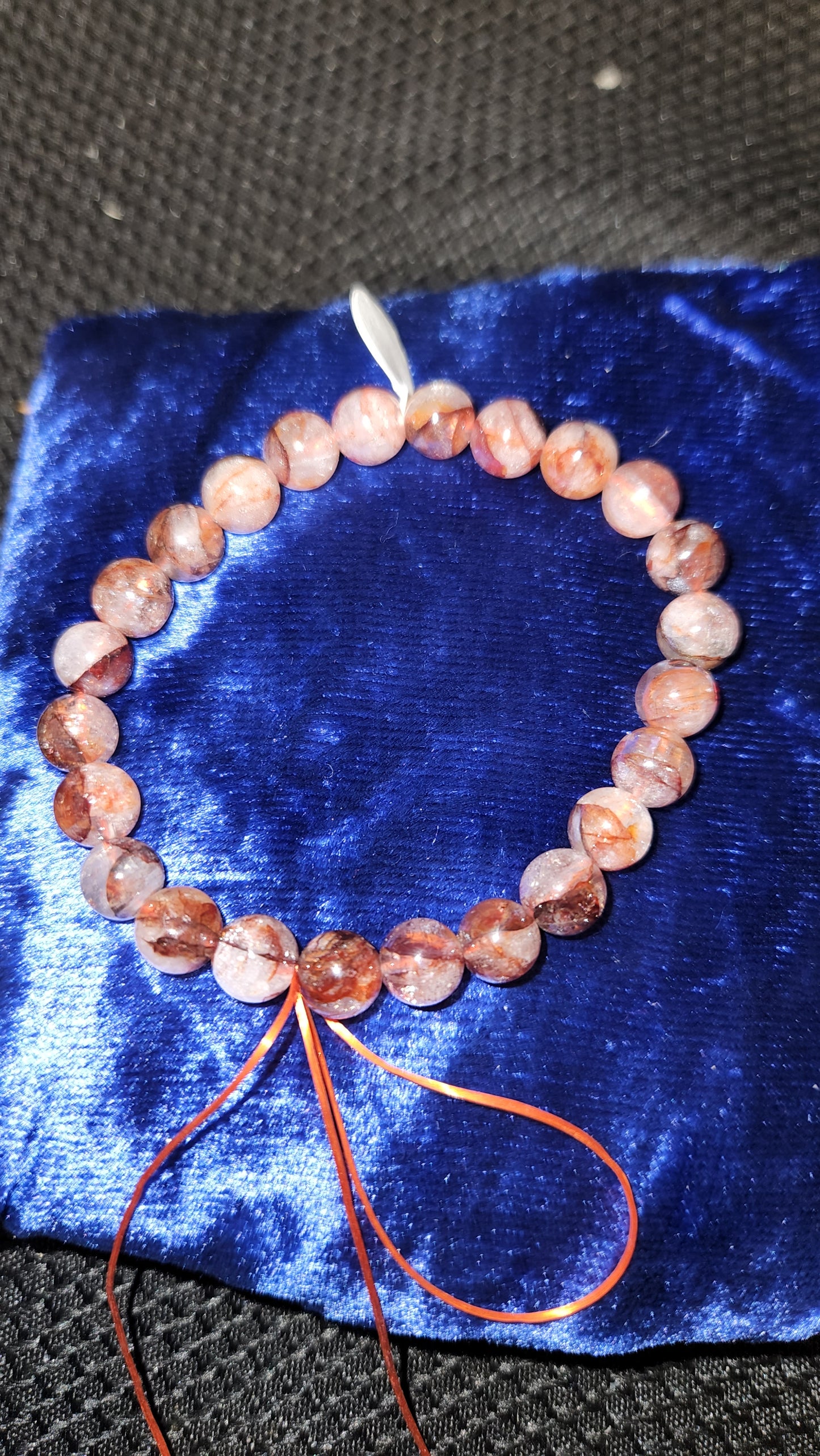 Fire quartz bracelet 8mm