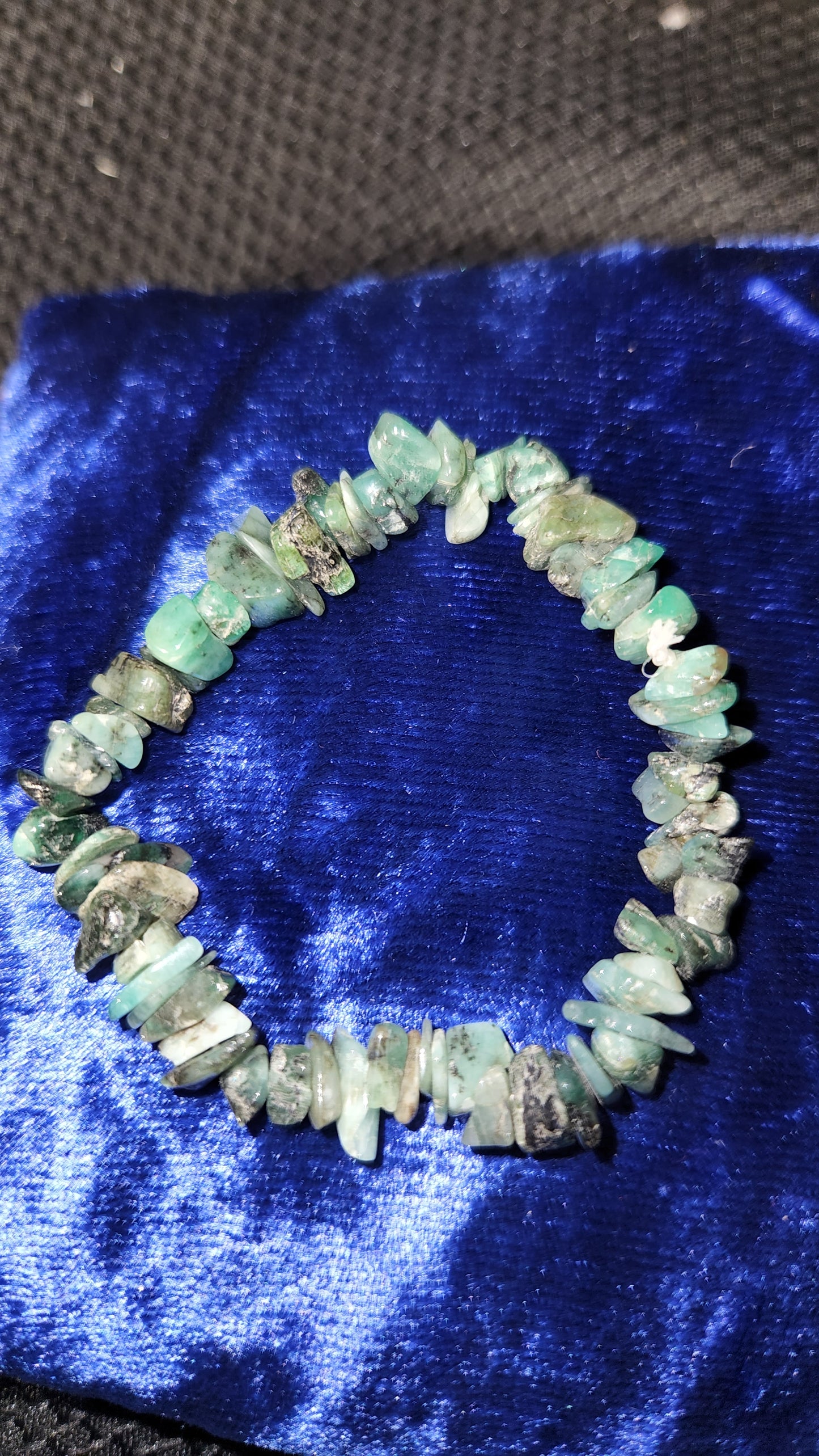 Turquoise chip bracelet