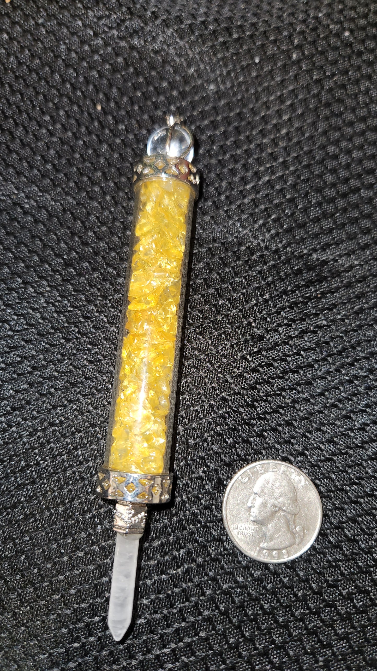 Citrine (heat treated) chip wand