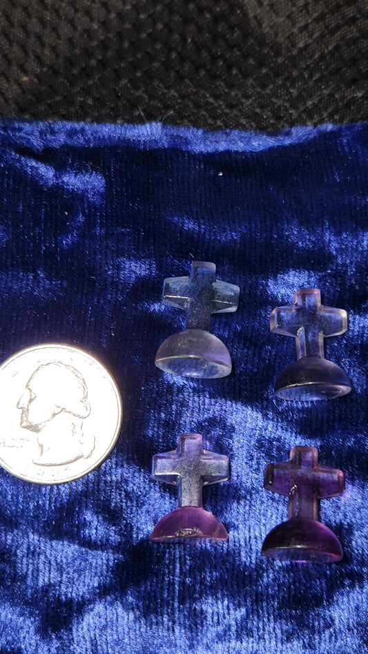 Mini fluorite cross