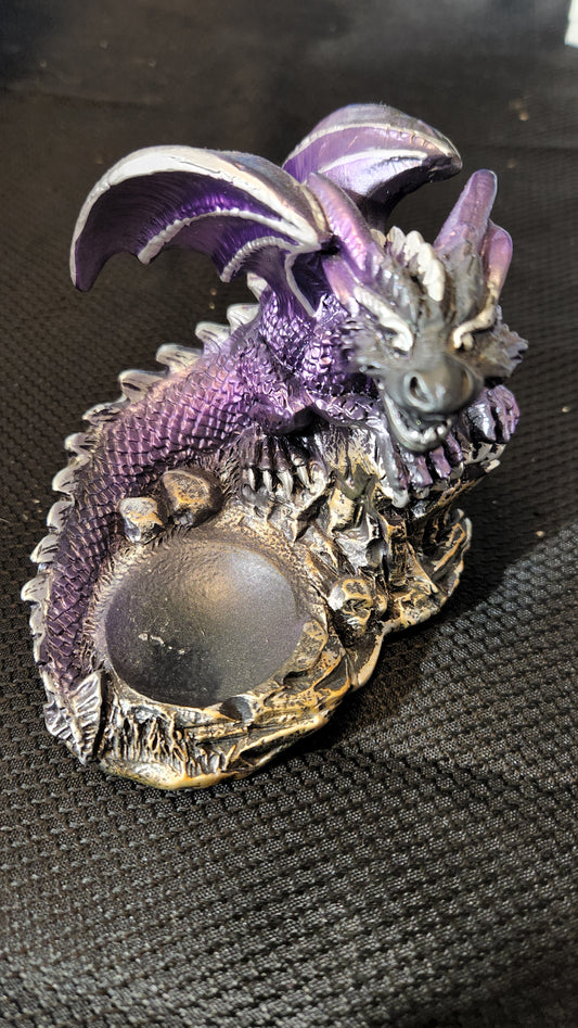 Purple dragon sphere holder