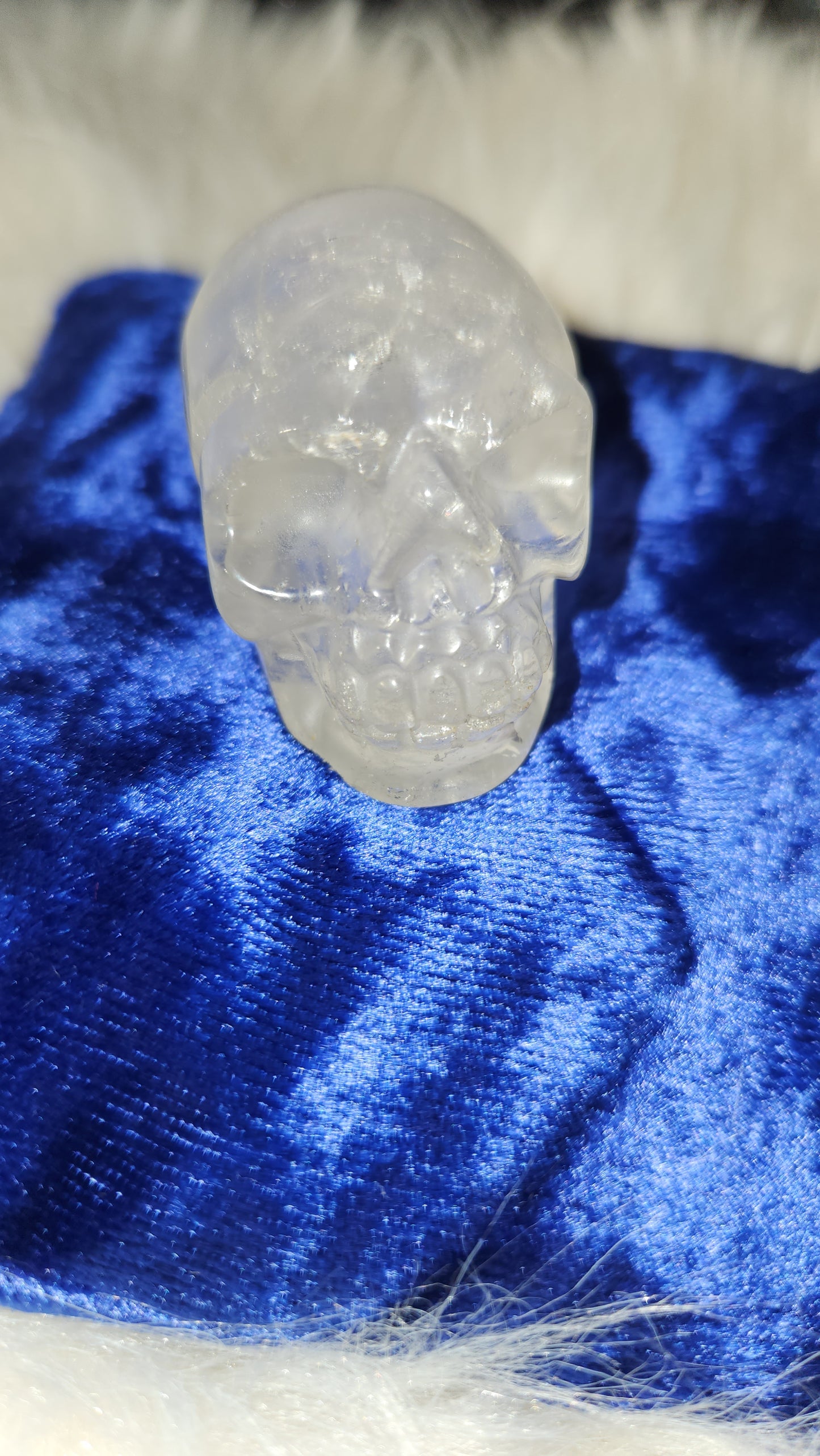 Clear quartz 2" skull