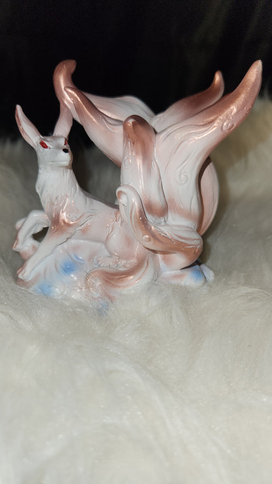 Rose gold & white ninetales sphere holder