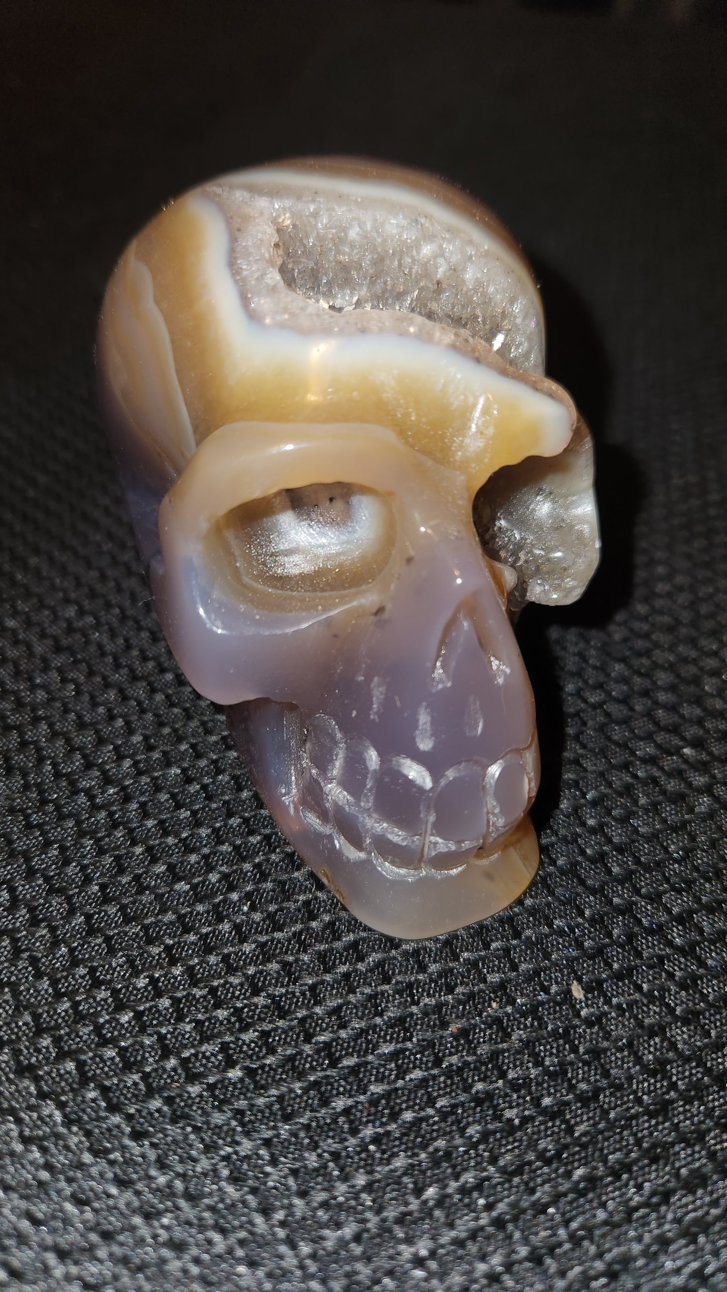 3.75" Druzy Agate Skull