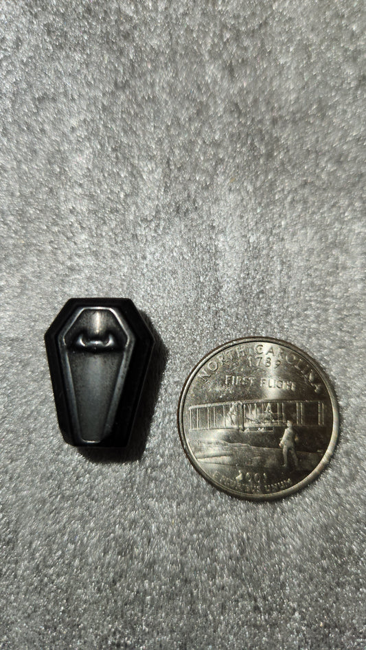 Mini black obsidian Coffin