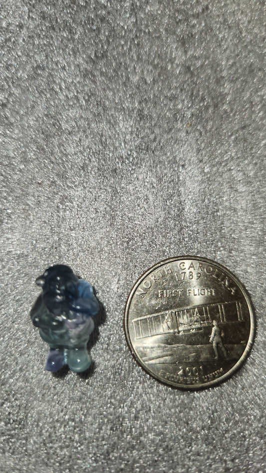 Mini fluorite Santa