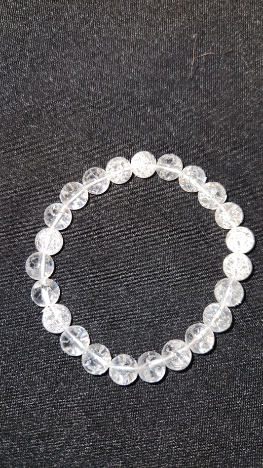 Crackle quartz bracelet (8MM)