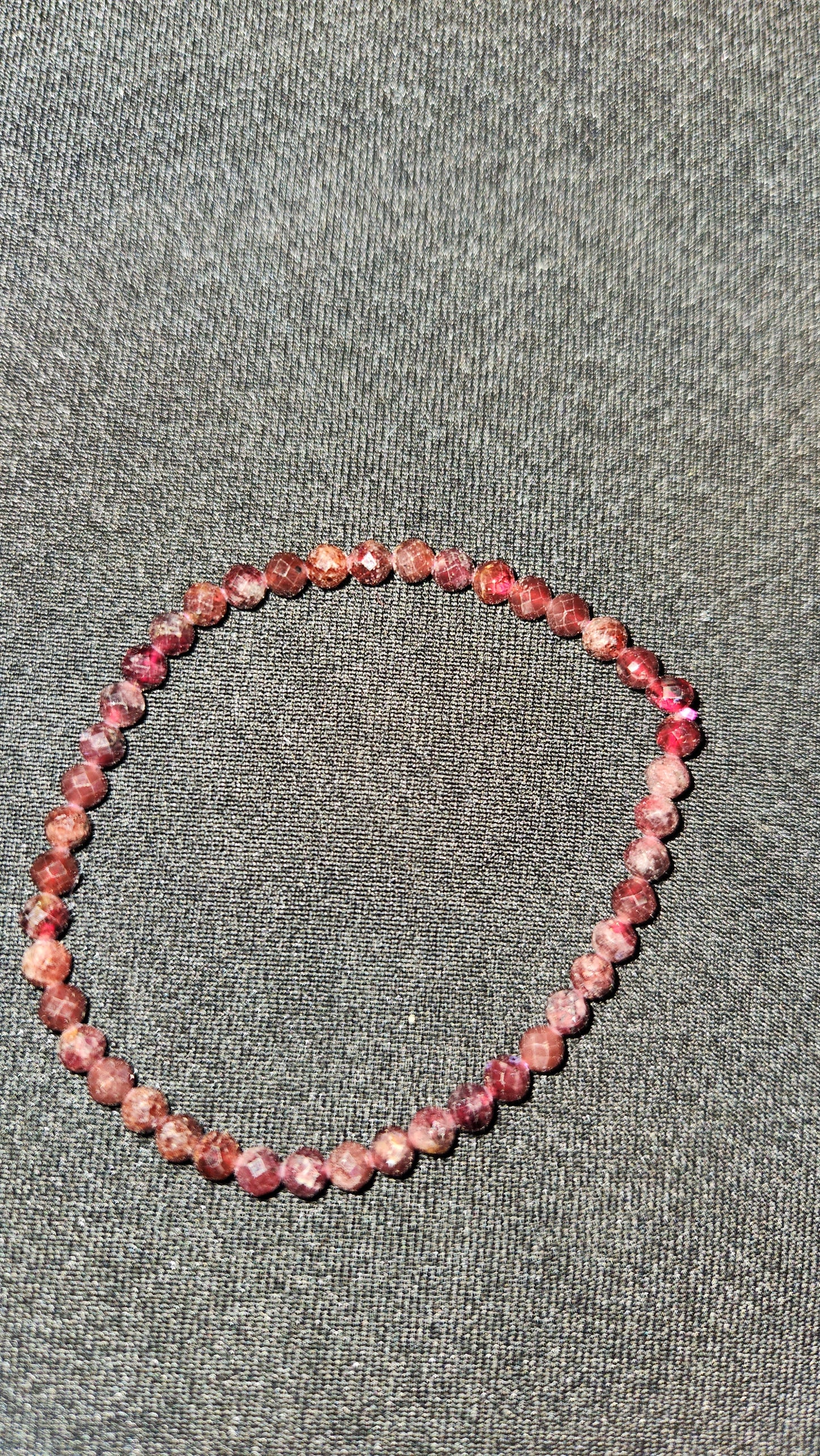 Garnet (facet bead) bracelet