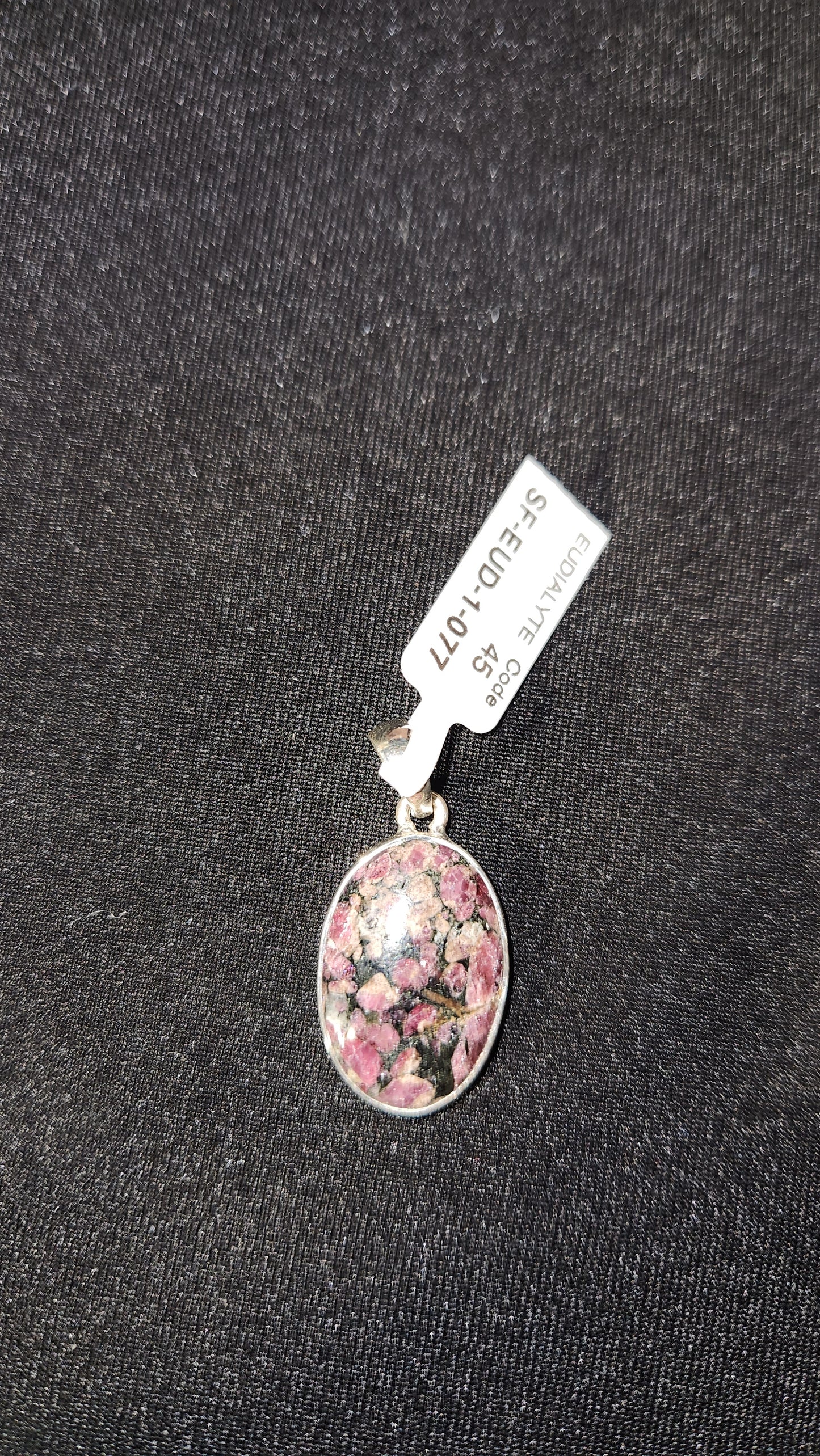 Sterling Silver Eudialyte Charm