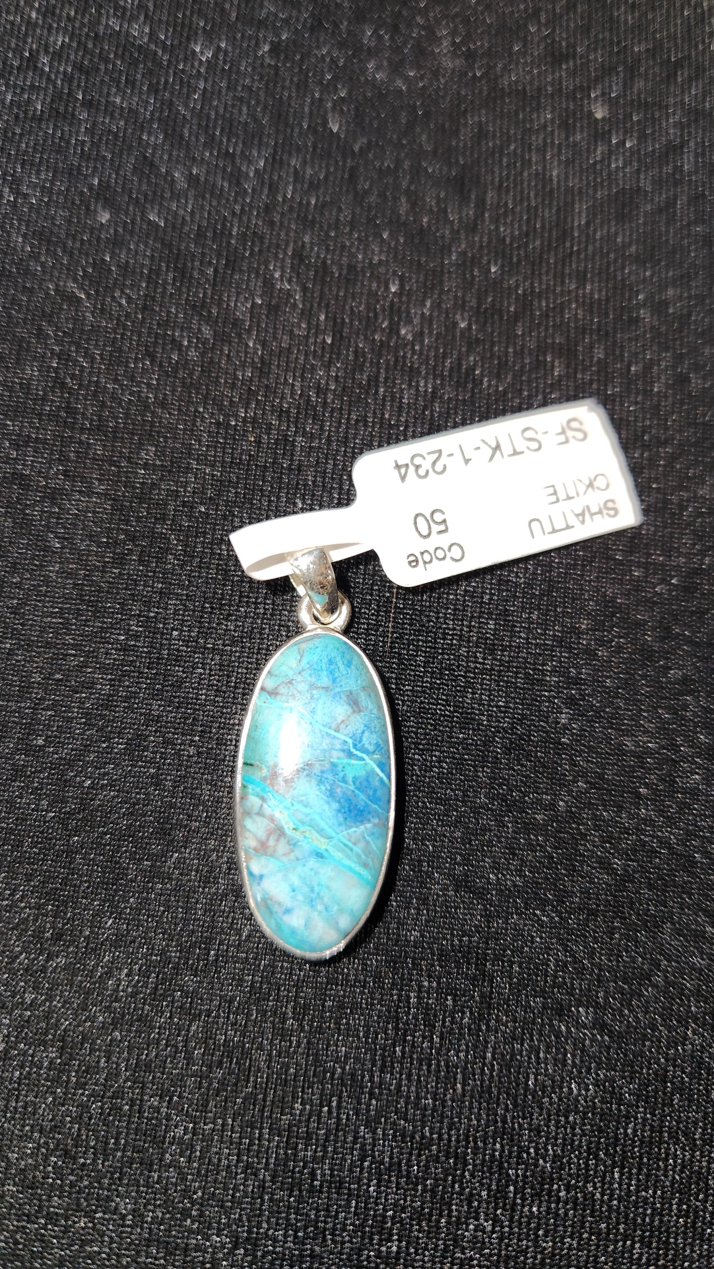 Sterling Silver Shattuckite Charm