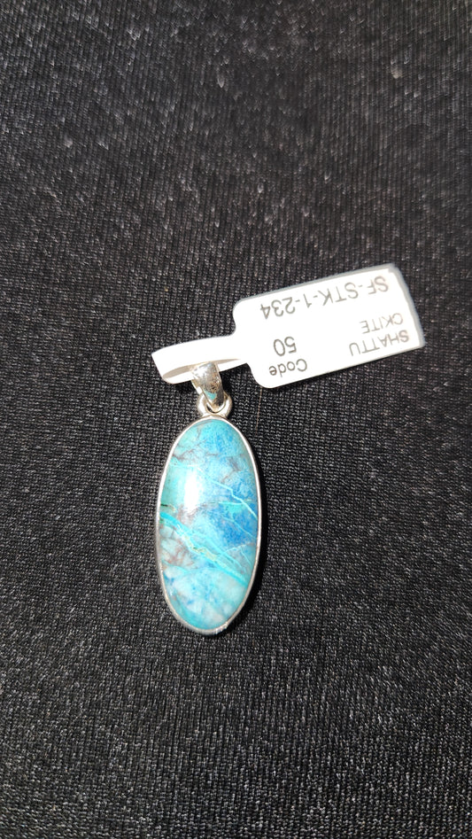 Sterling Silver Shattuckite Charm