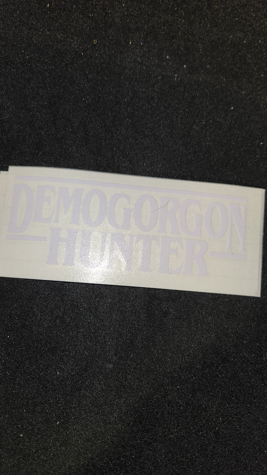 Car decal { demogorgon hunter}