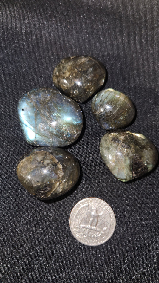 Labradorite heart tumble