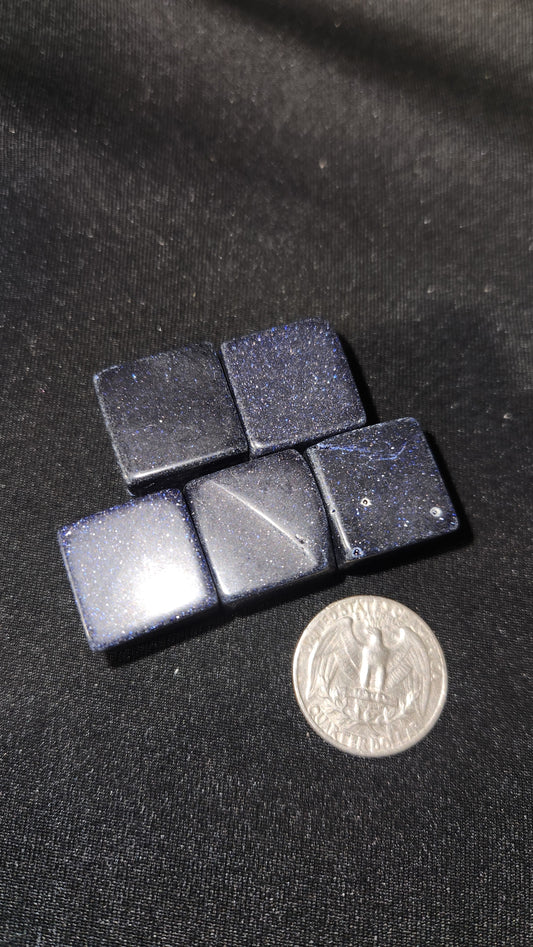 Blue sandstone cube tumble