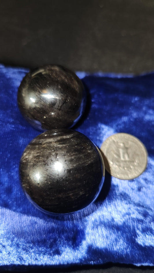 Sheen obsidian mini sphere (large)