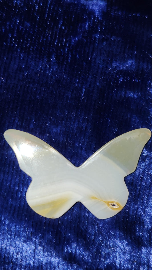 Iris Agate Butterfly Carving - B - from Indonesia