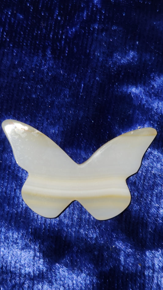 Iris Agate Butterfly Carving - C - from Indonesia