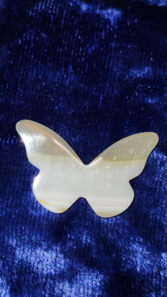 Iris Agate Butterfly Carving - D - from Indonesia