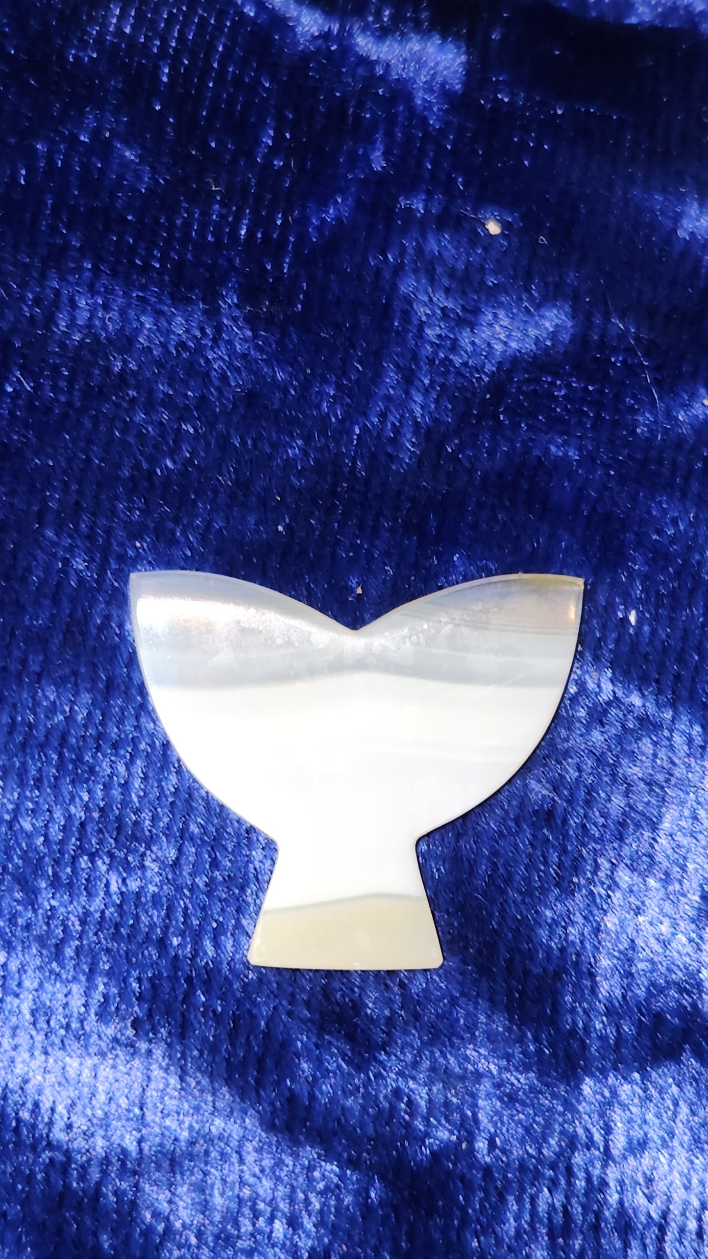 Iris Agate Whale/Mermaid Tail Carving - A - from Indonesia