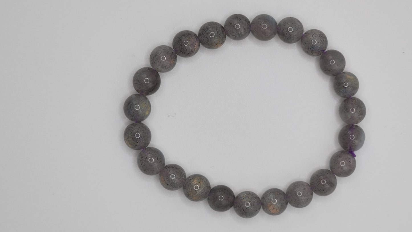 Purple labradorite bracelet