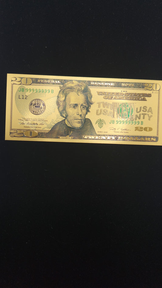 Gold prosperity 20 bill