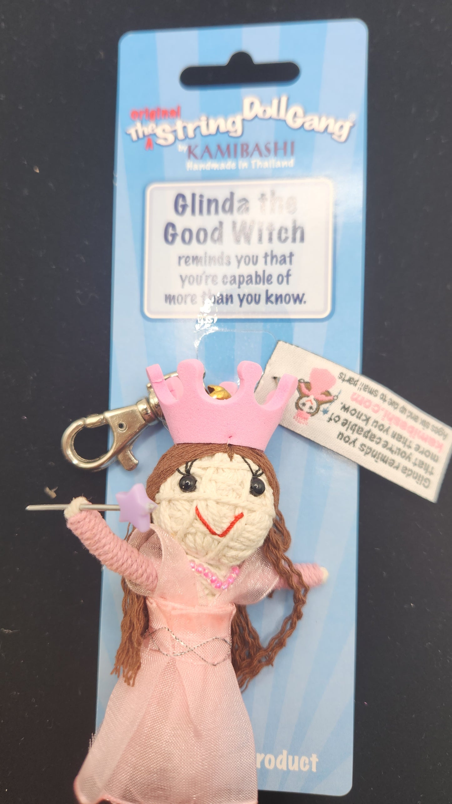 The string doll gang keychains (GLINDA THE GOOD WITCH)