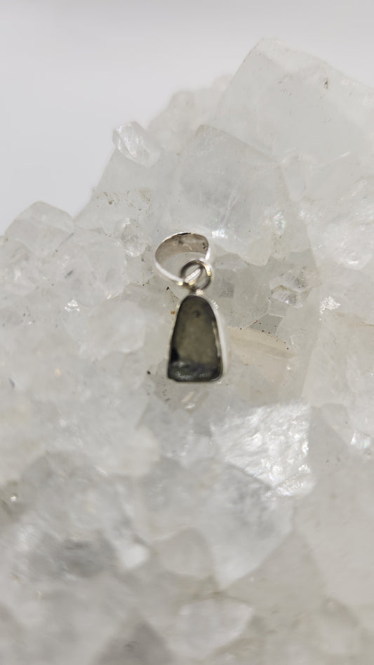 Sterling Silver Moldavite Pendent