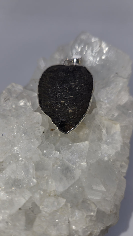 Sterling Silver Tektite pendent B