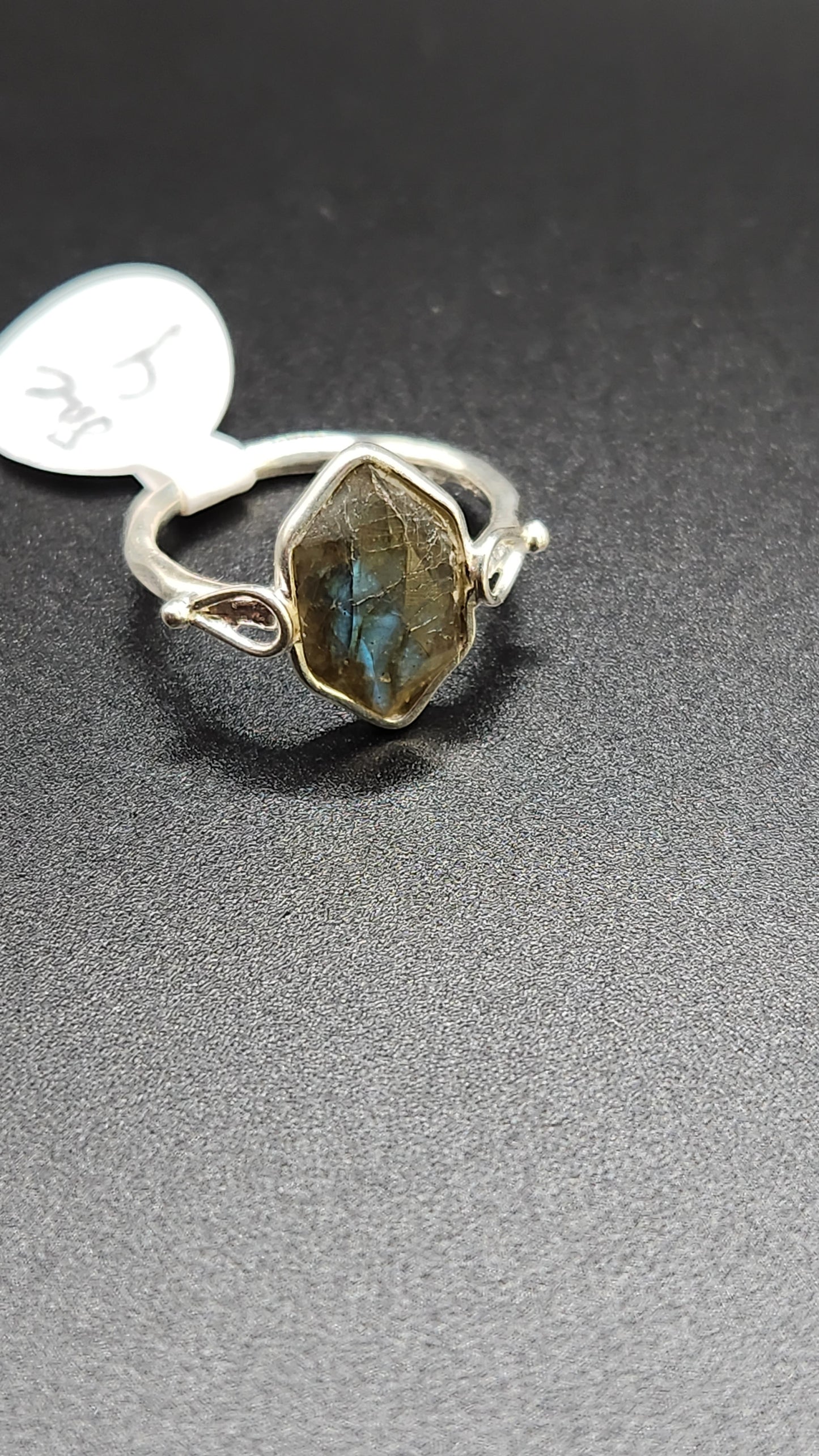 Sterling Silver DT Labradorite  ring (size 4)