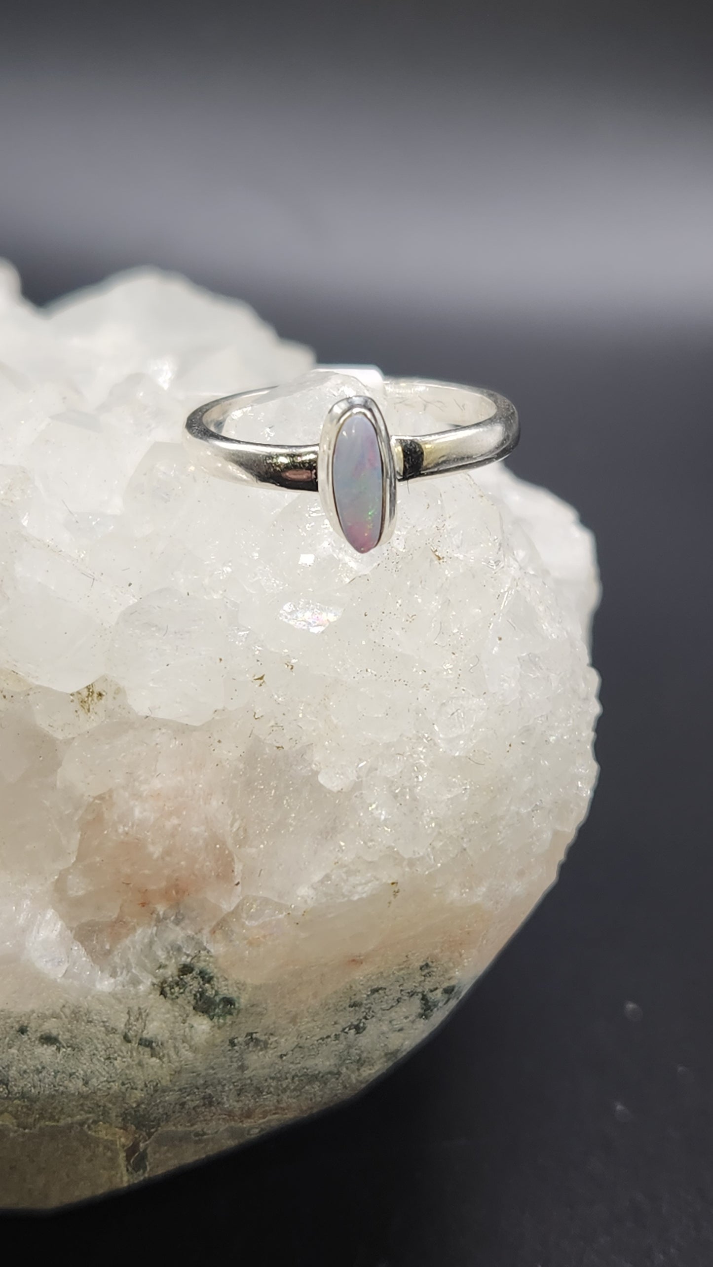 Sterling Opal Ring (size 6)