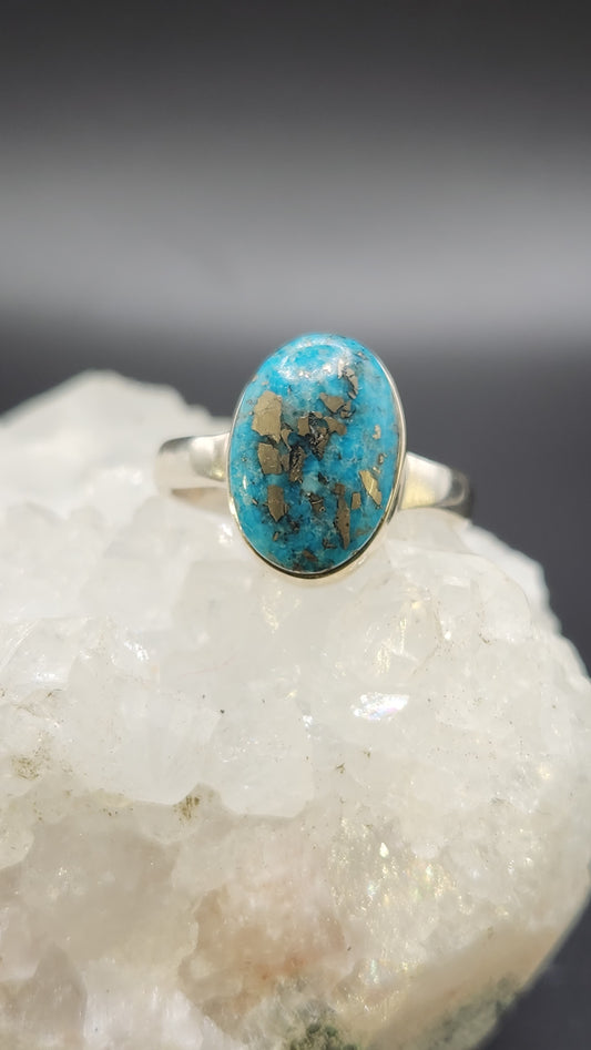 Sterling Silver Turquoise  ring (size 9)